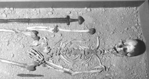 One of the Viking burials at the National Museum of Ireland (Source: Archaeology.org)